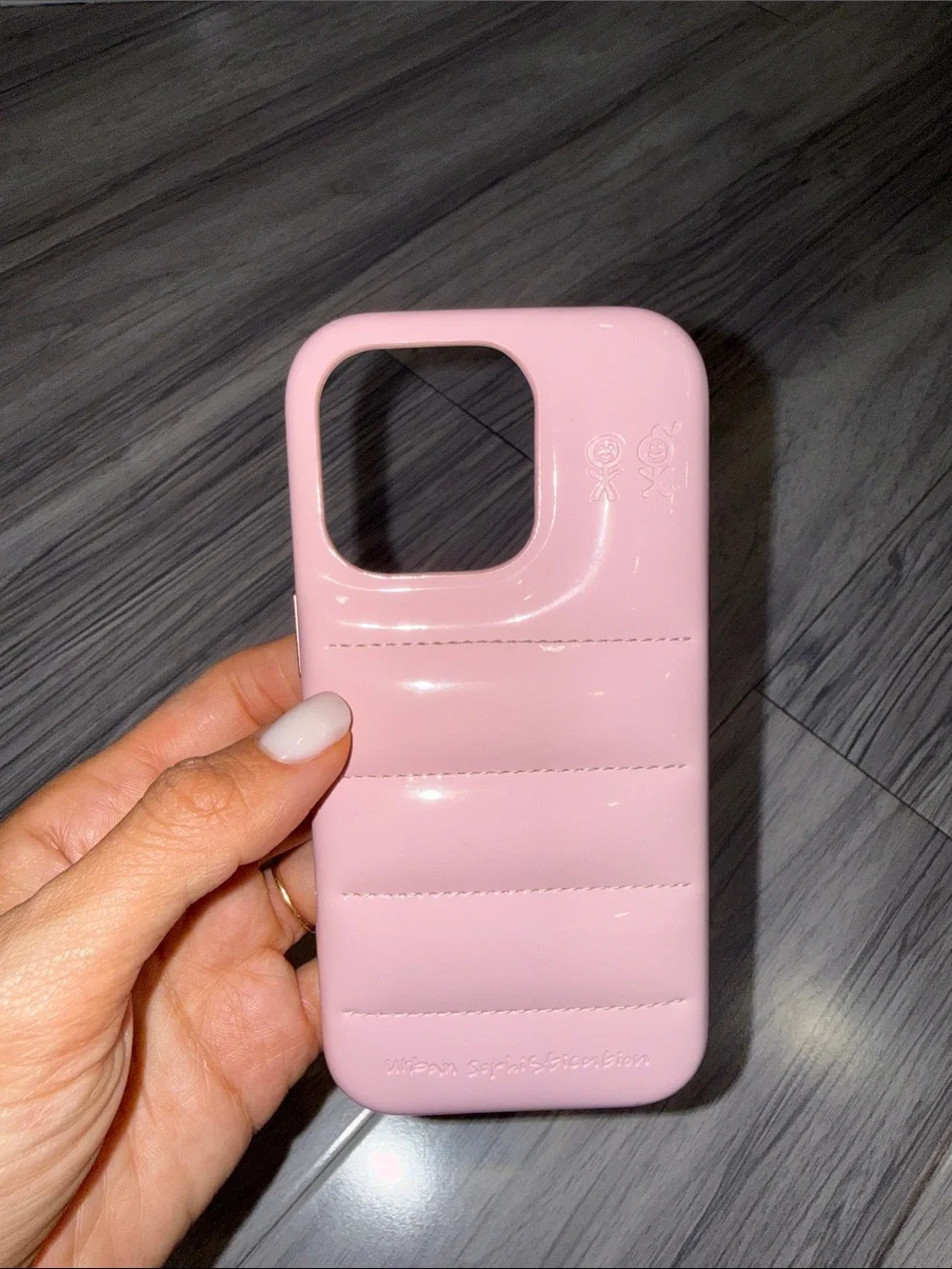 The Puffer Case® - Pink Gloss (Urban Sophistication) iPhone 16 Pro